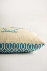 Lotus Fil ve Palmiye Desenli El Yapımı 2'li Yastık Kılıfı - uniqlooms.com